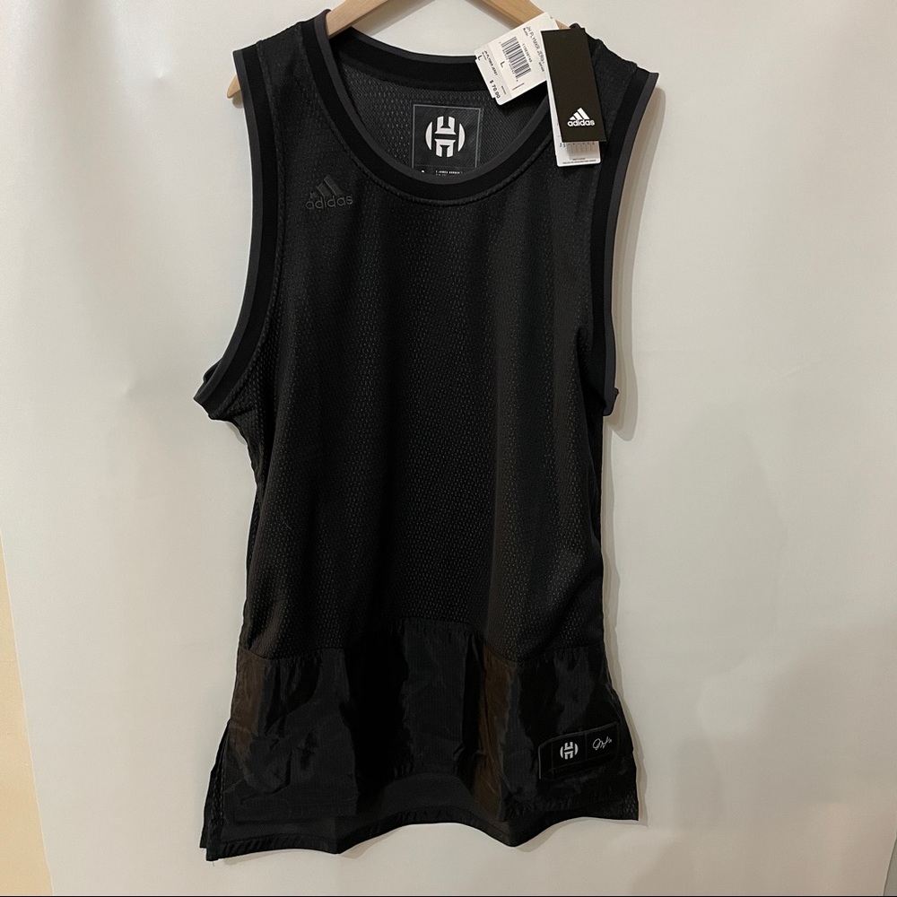 Adidas Basketball NWT! James Harden jersey JH PLYMR JERSY black large $70